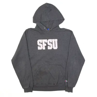 CHAMPION Hoodie Grey Pullover Womens M