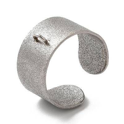 Non-Tarnish 304 Stainless Steel Open Cuff Ring Components