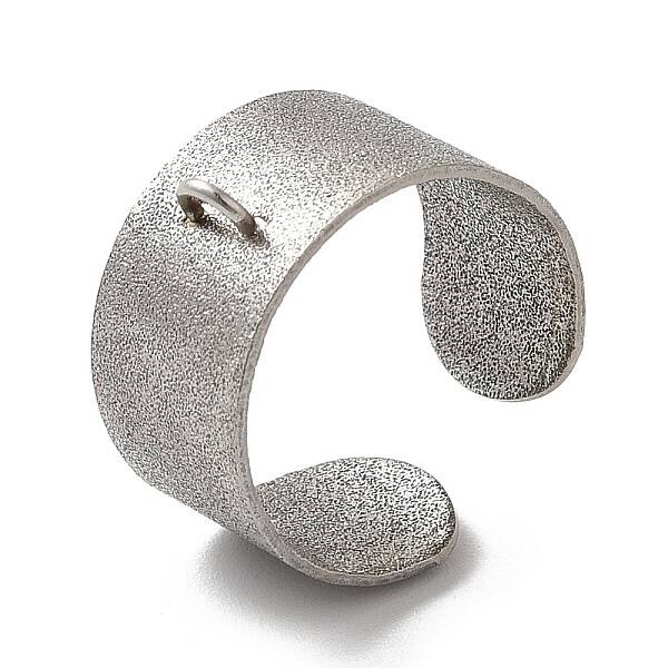 Non-Tarnish 304 Stainless Steel Open Cuff Ring Components