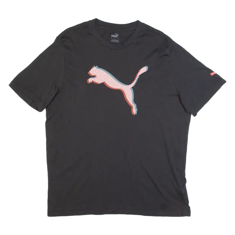PUMA Mens T-Shirt Black L