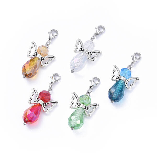 Faceted Glass Pendants