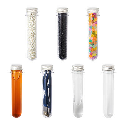 Clear Tube Plastic Bead Containers