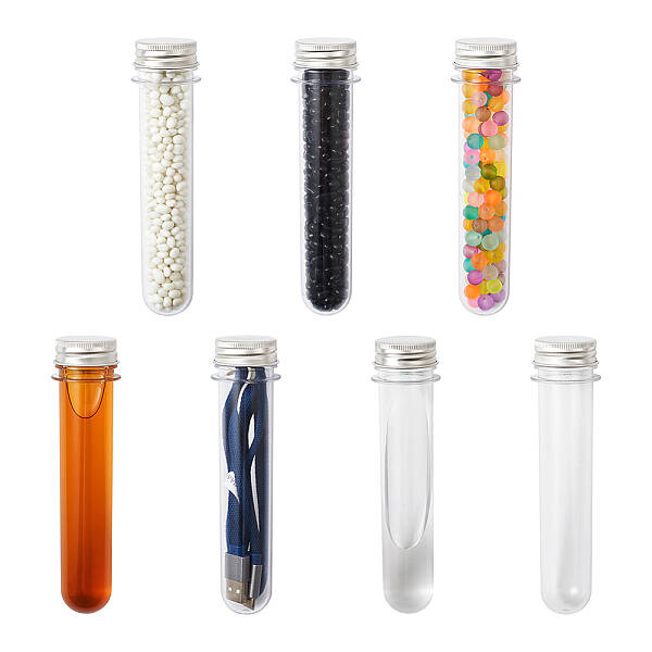Clear Tube Plastic Bead Containers