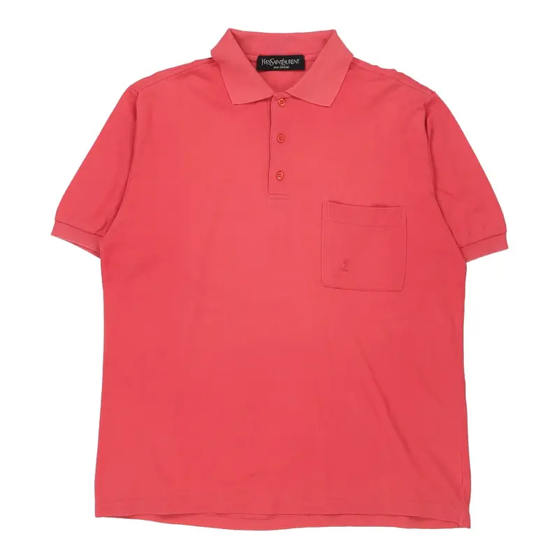 Yves Saint Laurent Polo Shirt - XL Pink Cotton