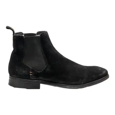 SUPERDRY Chelsea Boots Black Leather Mens UK 8