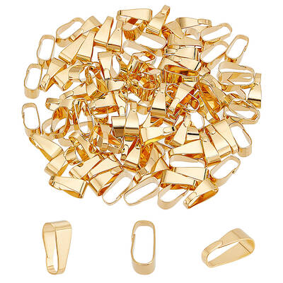 100Pcs Brass Snap on Bails