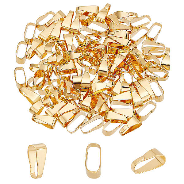 100Pcs Brass Snap on Bails