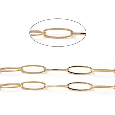 Soldered Brass Paperclip Chains