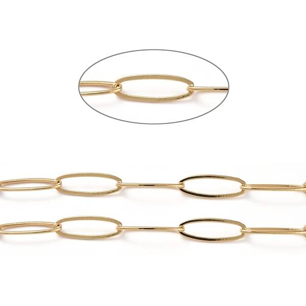 Soldered Brass Paperclip Chains