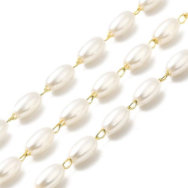 Handmade Oval Plastic Beaded Chains