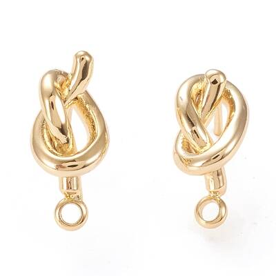 Brass Stud Earring Findings