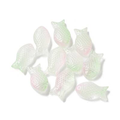 Baking Painted Transparent Glass Beads