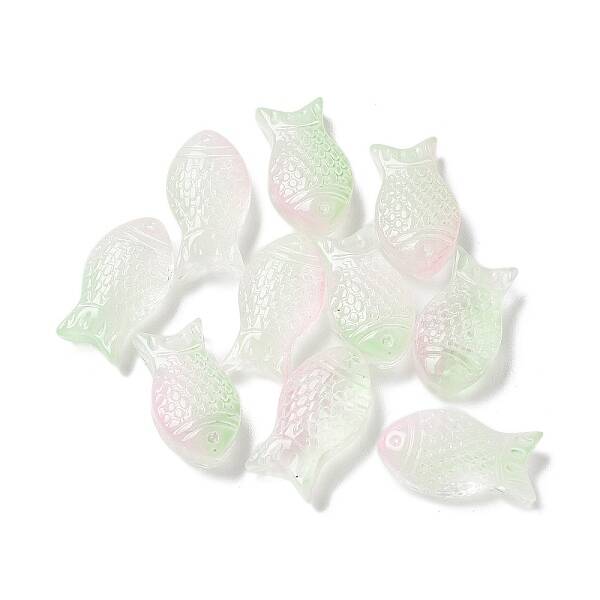 Baking Painted Transparent Glass Beads