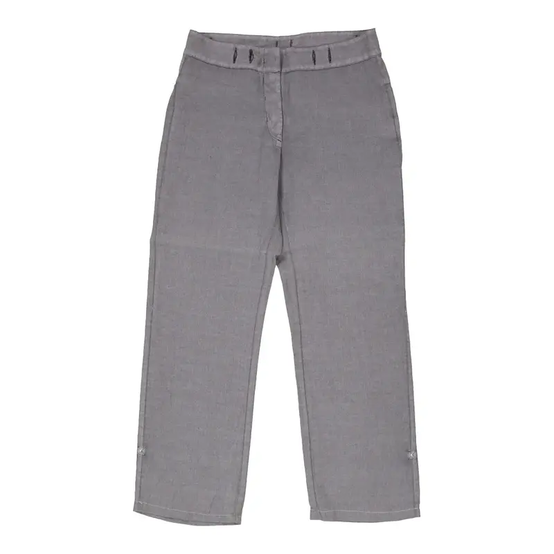Maison Margiela Trousers - 30W UK 8 Grey Linen | Size: UK 8