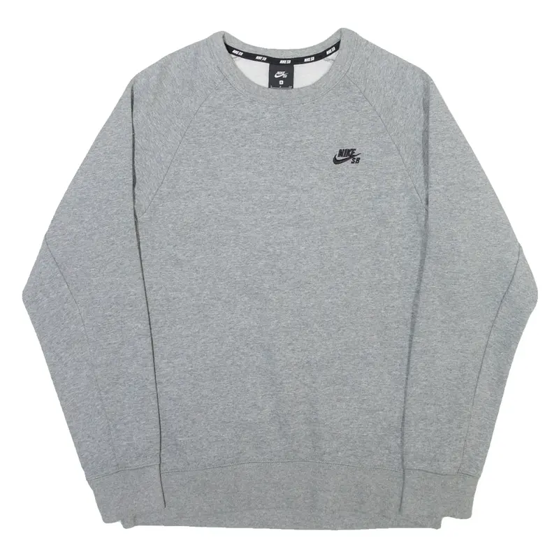 NIKE SB Mens Sweatshirt Grey Crew Neck S