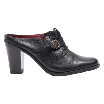 NATURALIZER Mule Heels Black Leather Womens UK 6