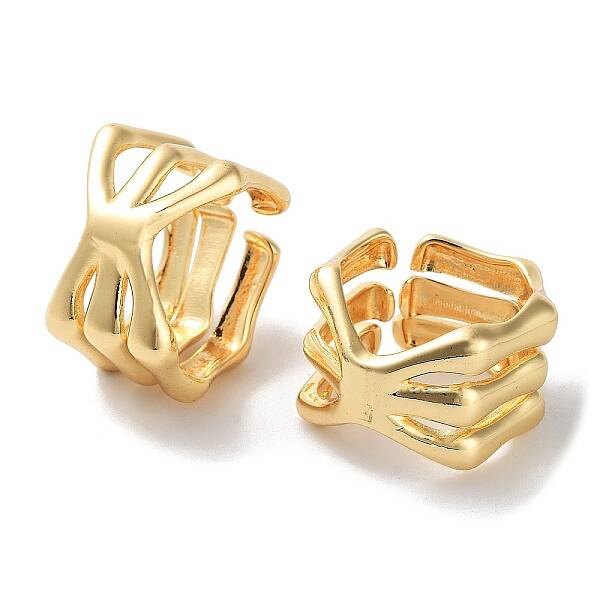 Brass Open Cuff Rings for Women
