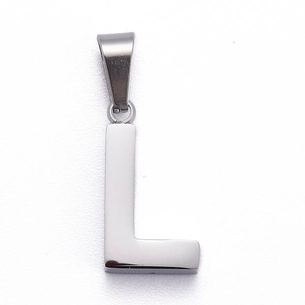 Non-Tarnish 304 Stainless Steel Letter Pendants