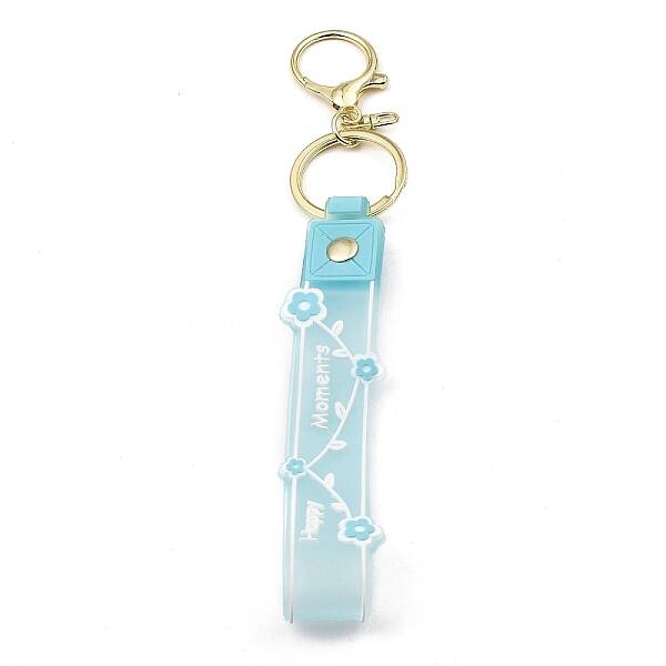 Flower PVC Rope Keychains