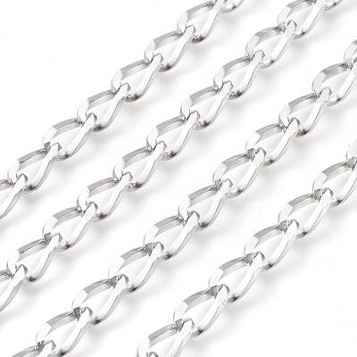 Tarnish Resistant 304 Stainless Steel Curb Chains