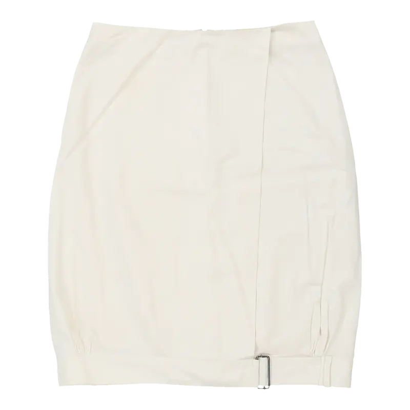 Dries Van Noten Pencil Skirt - 30W UK 10 White Cotton | Size: UK 10