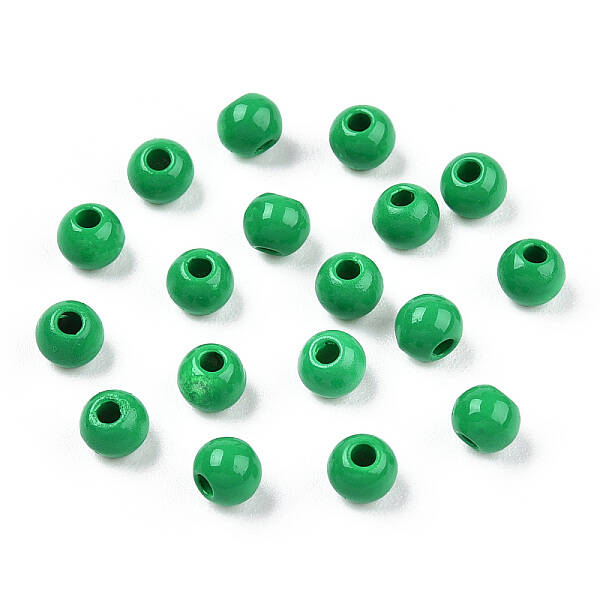 Spray Painted Alloy Beads