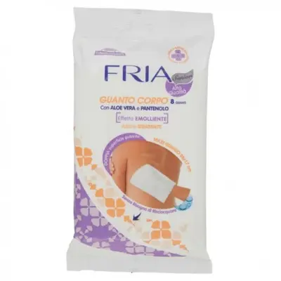 Fria Fria Body Glove With Panthenol And Glycerin 8pcs Emollient Effect Sanitizing Action