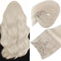 Sunny Clip in Hair Extensions Real Human Hair Pure Colour