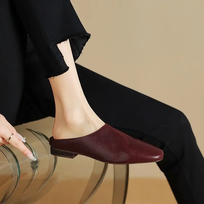 CHIKO Kelsey Square Toe Block Heels Clogs/Mules Shoes