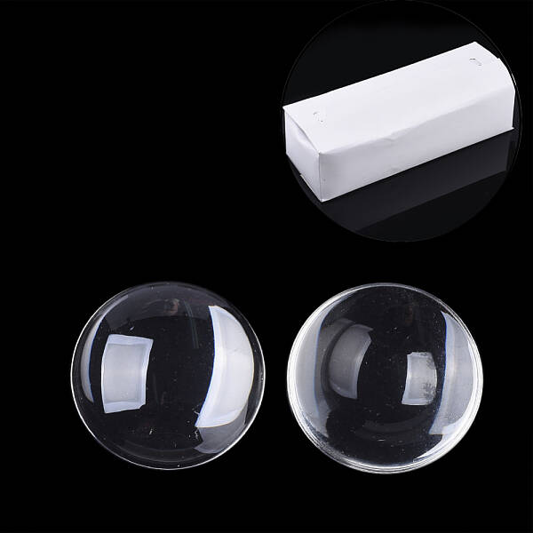 Transparent Glass Cabochons