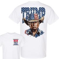 Western Trump 4th Of July Shirt, Preppy American Trump Shirt, 4th Of July Red White And Trump Shirt, Independence Day Casual ...
