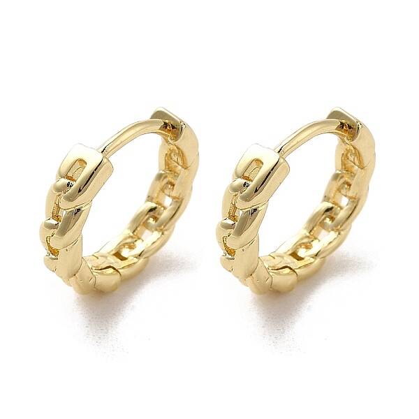 Rack Plating Brass Hoop Earrings