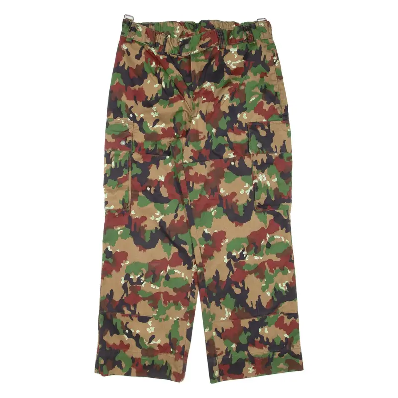 Military Cargo Camo Mens Trousers Green Loose Straight W33 L27