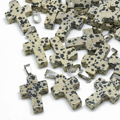 Natural Dalmatian Jasper Pendants