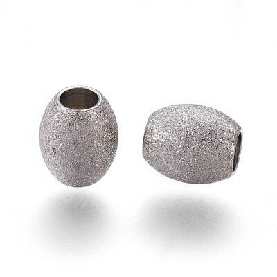 Tarnish Resistant 304 Stainless Steel Textured Beads