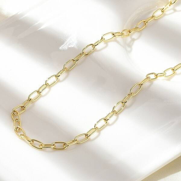 Brass Paperclip Chain Necklaces