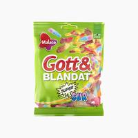 Malaco Sweet & Mixed Super Sour 125g - Classic Swedish Candy