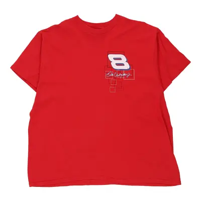 Dale Jr Winners Circle Nascar T-Shirt - 2XL Red Cotton