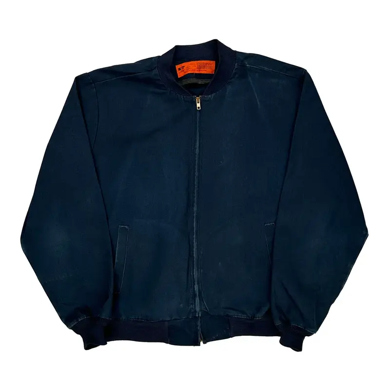 Made In Usa Unifirst Jacket - Large Navy Polyester Blend