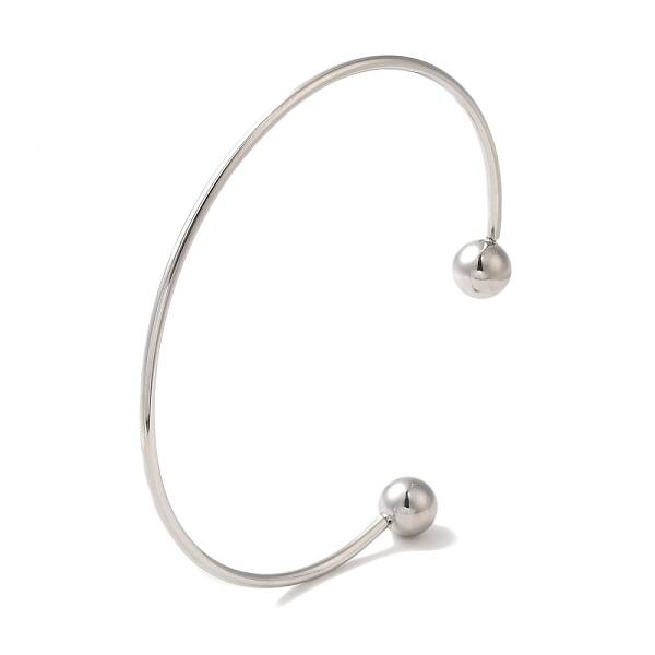 Non-Tarnish 304 Stainless Steel Open Cuff Torque Bangles for Women