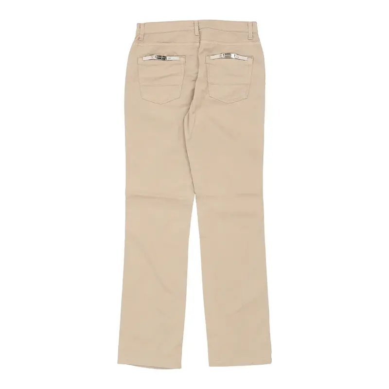 Trussardi Trousers - 30W UK 8 Beige Cotton