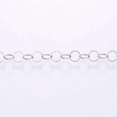 Tarnish Resistant Handmade 304 Stainless Steel Rolo Chains
