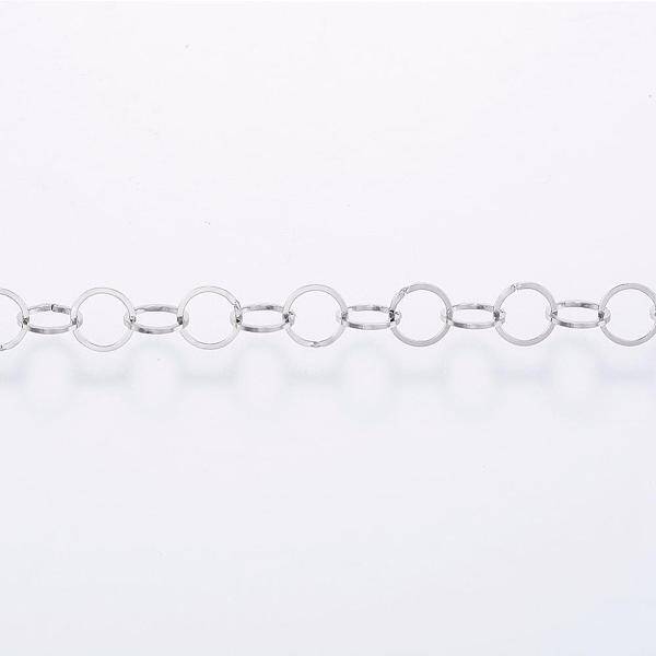 Tarnish Resistant Handmade 304 Stainless Steel Rolo Chains