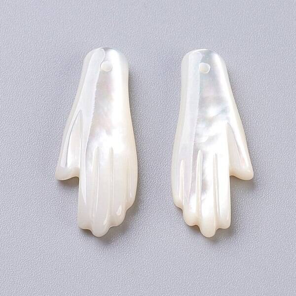 Natural White Shell Mother of Pearl Shell Pendants