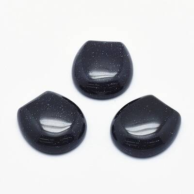 Synthetic Blue Goldstone Cabochons