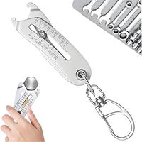 Portable Thread Size Checker, Handheld Measuring Tool, Bolt & Nut Identifier Size Measuring Tool, Accurate Bolt Size Finders ...