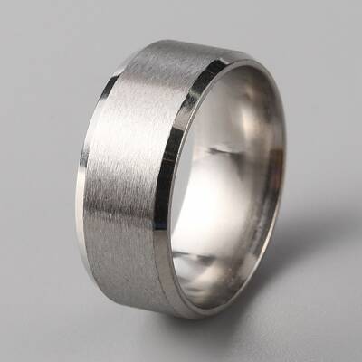 201 Stainless Steel Plain Band Ring for Women