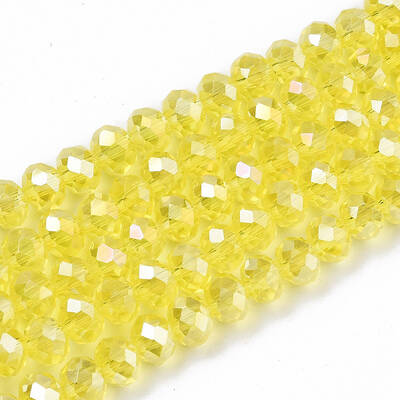 Electroplate Glass Beads Strands