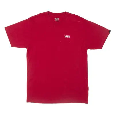 VANS Mens T-Shirt Red M