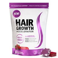 Hair Growth Accelerator with Clinically Proven Lustriva to Promote Thicker, Stronger Hair, Biotin, Vitamin E & C, Mixed Berry...